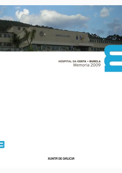  Hospital da Costa-Burela. Memoria 2009 