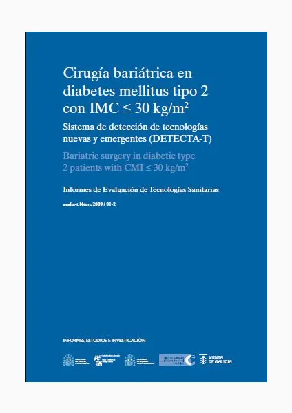  Cirugía bariátrica en diabetes mellitus tipo 2 con IMC <= 30 KG/m2 
