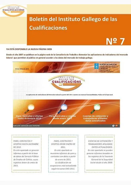  Boletín del Instituto Gallego de las Cualificaciones  | nº 7: 2011