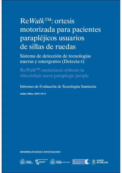  ReWalkTM : ortesis motorizada para pacientes parapléjicos usuarios de sillas de ruedas 