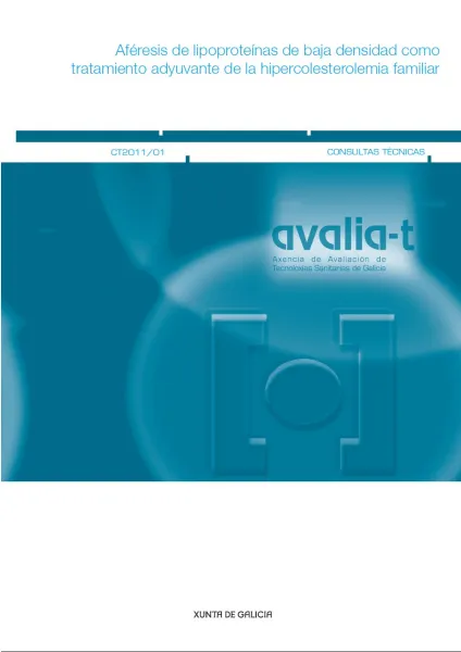  Aféresis de lipoproteínas de baja densidad como tratamiento adyuvante de la hipercolesterolemia familar 