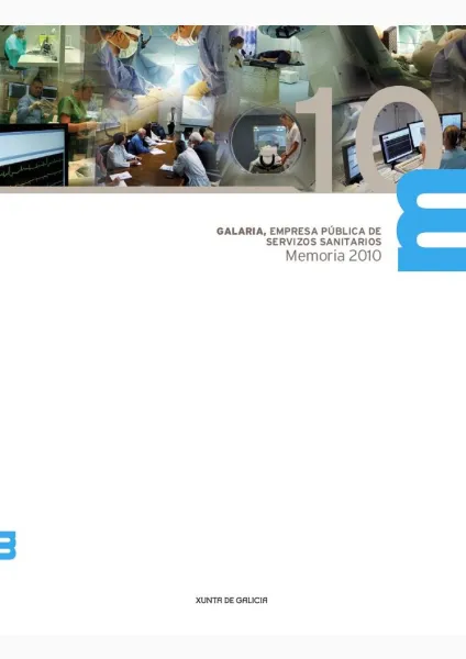  Galaria, empresa pública de servizos sanitarios. Memoria 2010 