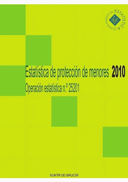  Estatística de protección de menores 2010 