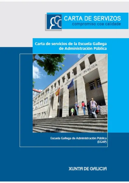  Carta de servicios de la Escuela Gallega de Administración Pública 