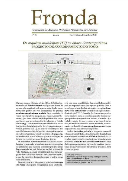  Fronda : Voandeira do Arquivo Histórico Provinciald e Ourense  | Núm. 37: novembro-decembro 2011