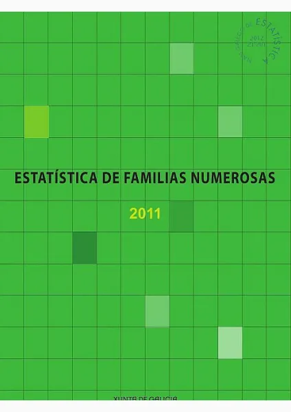  Estatística de Familias Numerosas 2011 