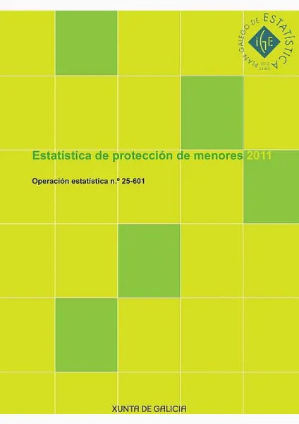  Estatística de protección de menores 2011. Operación estatística nº 25-601 