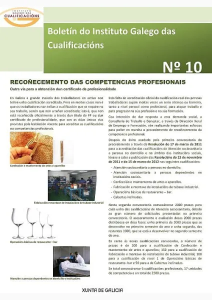  Boletín do Instituto Galego das Cualificacións  | Núm. 10: 2012