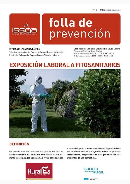  Folla de prevención. Nº 03. Exposición laboral a fitosanitarios (ed. Galego) 
