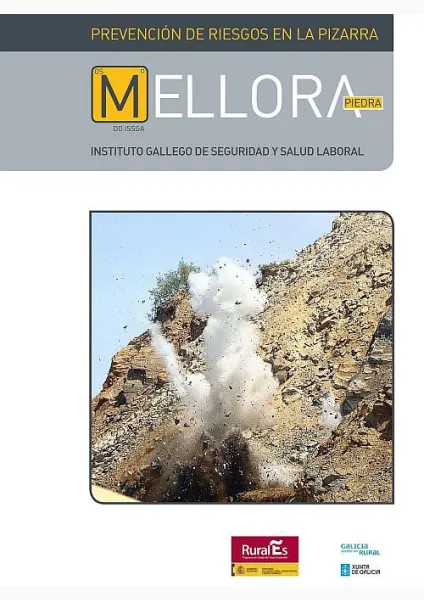 Os mellora do ISSGA. Piedra. Prevención de riesgos en la pizarra 