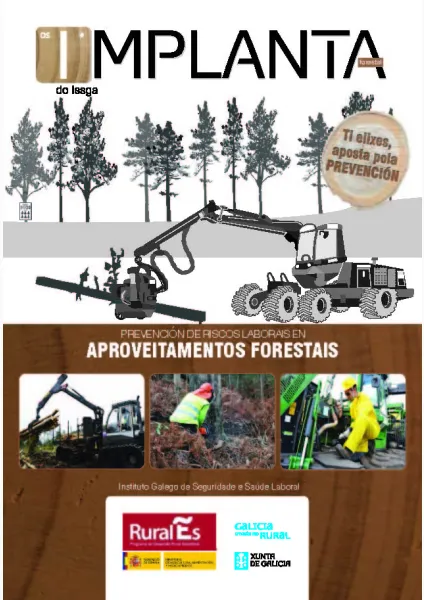 Prevención de riscos laborais en aproveitamentos forestais