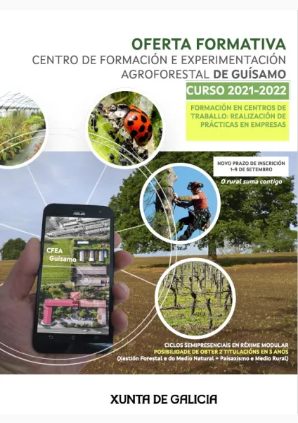 Oferta formativa. Centro de Formación e Experimentación Agroforestal de Guísamo. Curso 2021-2022