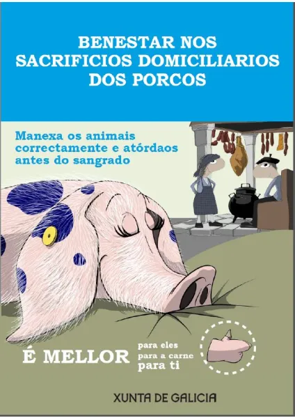 Benestar nos sacrificios domiciliarios dos porcos