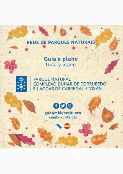 Guía e plano Parque Natural Complexo Dunar de Corrubedo e lagoas de Carregal e Vixán