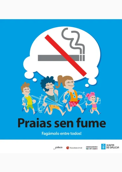 Praias sen fume. Fagámolo entre todos!: Rede Galega de Praias sen fume 2021