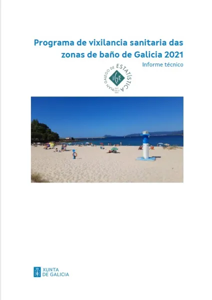 Programa de vixilancia sanitaria das zonas de baño de Galicia 2021. Informe técnico