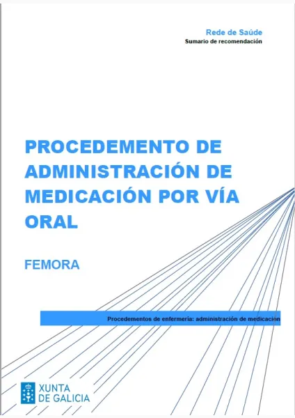 Procedemento de administración de medicación por vía oral: FEMORA