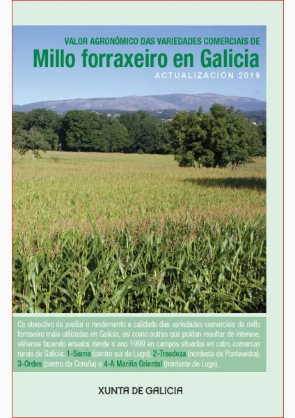 Valor agronómico das variedades comerciais de millo forraxeiro en Galicia. Actualización 2019