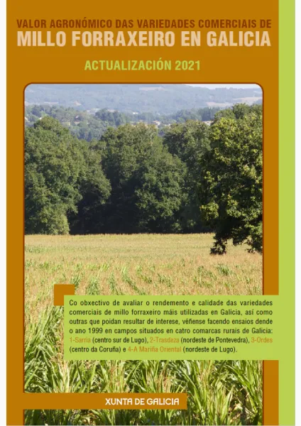 Valor agronómico das variedades comerciais de millo forraxeiro en Galicia. Actualización 2021