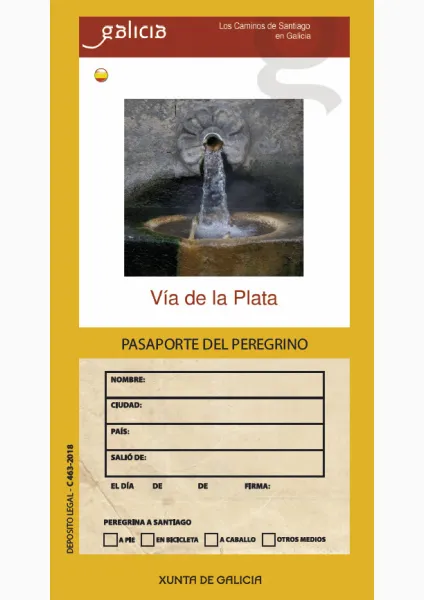 Vía de la plata. Pasaporte del peregrino