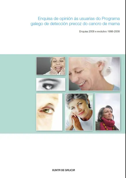  Enquisa de opinión ás usuarias do Programa galego de detección precoz do cancro de mama : Enquisa 2008 e evolutivo 1998-2008 