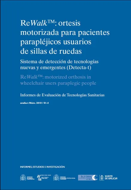  ReWalkTM : ortesis motorizada para pacientes parapléjicos usuarios de sillas de ruedas 