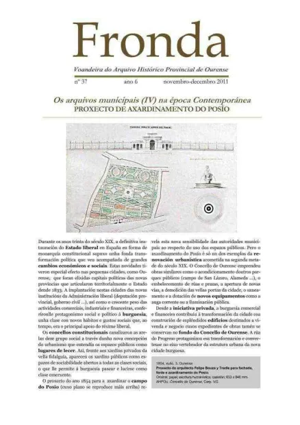  Fronda : Voandeira do Arquivo Histórico Provinciald e Ourense  | Núm. 37: novembro-decembro 2011