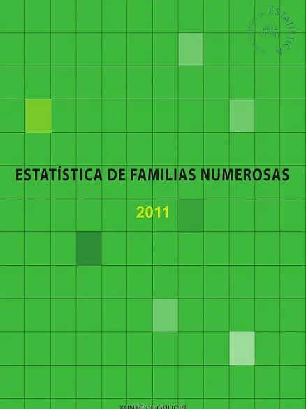  Estatística de Familias Numerosas 2011 