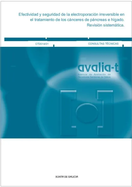  Efectividad y seguridad de la electroporación irreversible en el tratamiento de los cánceres de páncreas e hígado. Revisión sistemática 