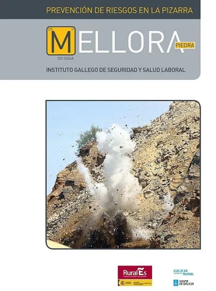 Os mellora do ISSGA. Piedra. Prevención de riesgos en la pizarra 