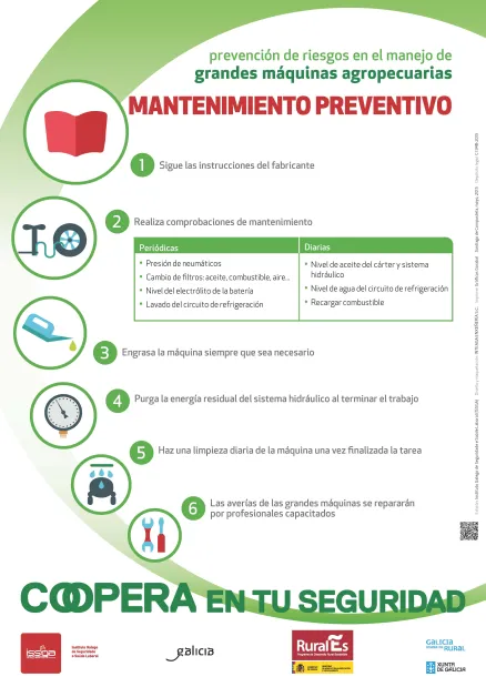 Prevención de riesgos en el manejo de grandes máquinas agropecuarias: Mantenimiento preventivo