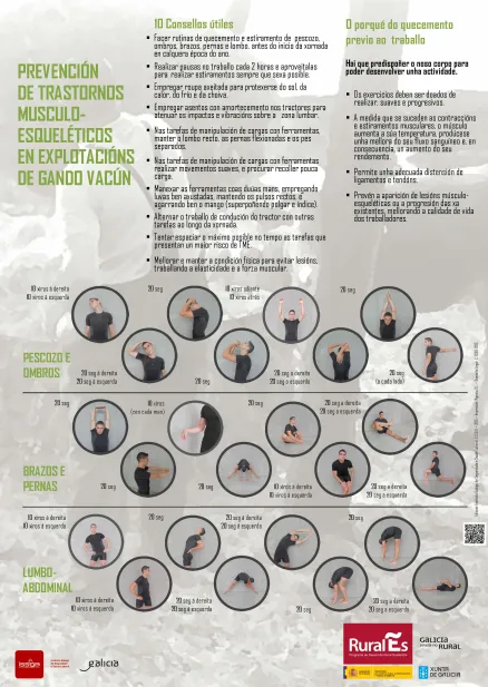 Prevención de trastornos musculoesqueléticos en explotacións de gando vacún