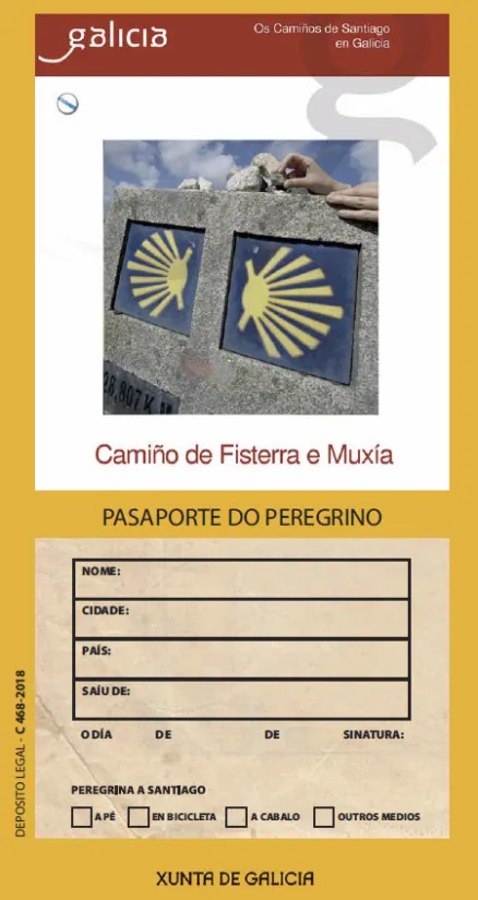 Camiño de Fisterra e Muxía. Pasaporte do peregrino