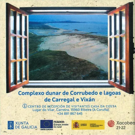 Guía e plano Parque Natural Complexo Dunar de Corrubedo e lagoas de Carregal e Vixán