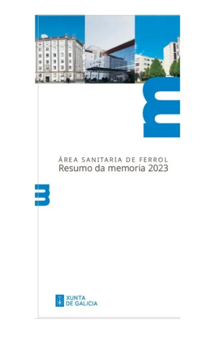 Área Sanitaria de Ferrol. Resumo da Memoria 2023