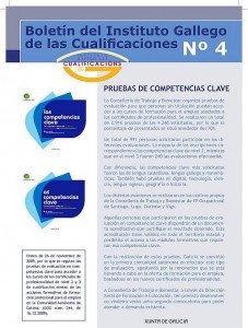 Boletín del Instituto Gallego de las Cualificaciones | Nº 4 Boletín del Instituto Gallego de las Cualificaciones | Nº 4