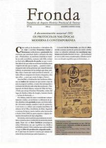 Fronda. Voandeira do Arquivo Histórico Provincial de Ourense | Nº 24: Ano 4: setembro-outubro 2009
