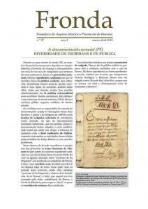  Fronda : Voandeira do Arquivo Histórico Provincial de Ourense  | Nº 27: ano 4: marzo-abril 2010