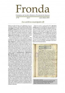 Fronda : Volandera del Archivo Histórico Provincial de Ourense | Nº 32: año 5: enero-febrero 2011