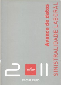  Avance de datos. Sinistralidade laboral. 2011 