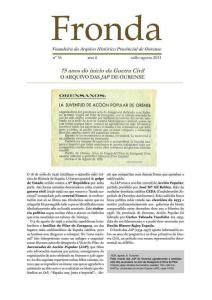 Fronda : Voandeira do Arquivo Histórico Provincial de Ourense | Núm. 35: xullo-agosto 2011