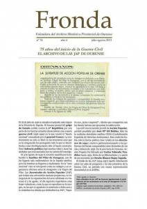  Fronda : Volandera del Archivo Histórico Provincial de Ourense  | Núm. 35: xullo-agosto 2011