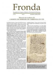  Fronda : Voandeira do Archivo Histórico Provincial de Ourense  | Núm. 36: setembro-outubro 2011