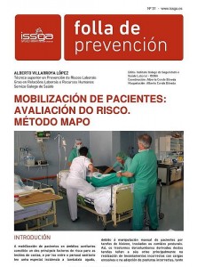  Folla de prevención núm. 31. Mobilización de pacientes : Avaliación do risco. Método MAPO 