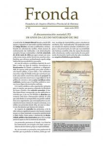  Fronda : Voandeira do Arquivo Histórico Provincial de Ourense  | Maio-xuño 2012: núm. 40