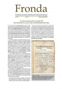 Fronda : Volandera del Archivo Histórico Provincial de Ourense | Núm. 40: mayo-junio 2012