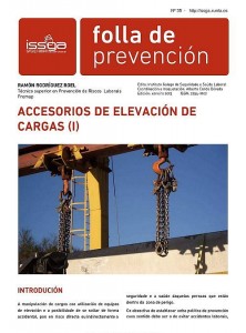  Folla de Prevención nº 35. Accesorios de elevación de cargas (I) (galego) 