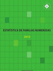  Estatística de familias numerosas. 2012 