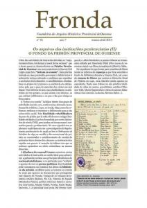 Fronda : Voandeira do Arquivo Histórico Provincial de Ourense | Núm. 45: marzo-abril 2013