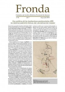  Fronda : Volandera del Archivo Histórico Provincial de Ourense  | Núm. 46: mayo-junio 2013